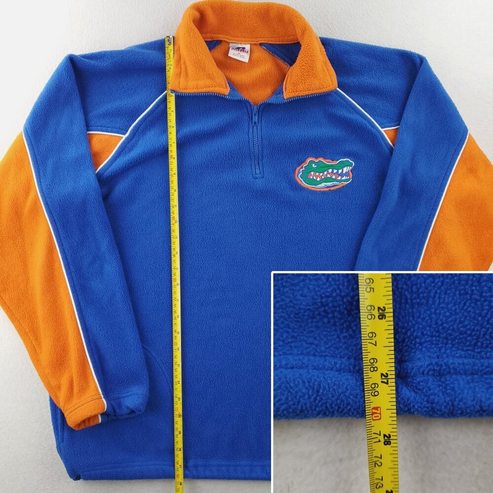 University Florida Gators Vintage Fleece Pullover 1/4 Zip Russell Athletic XL - Picture 7 of 14